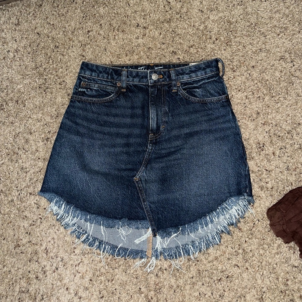 FREE PEOPLE Bailey Denim Mini Skirt | 26